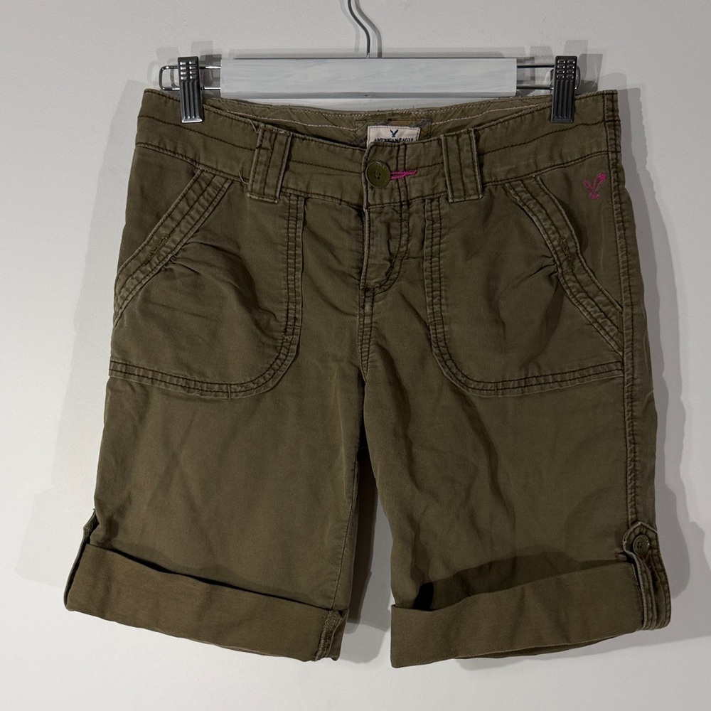 American Eagle Outfitters Olive Cargo Shorts